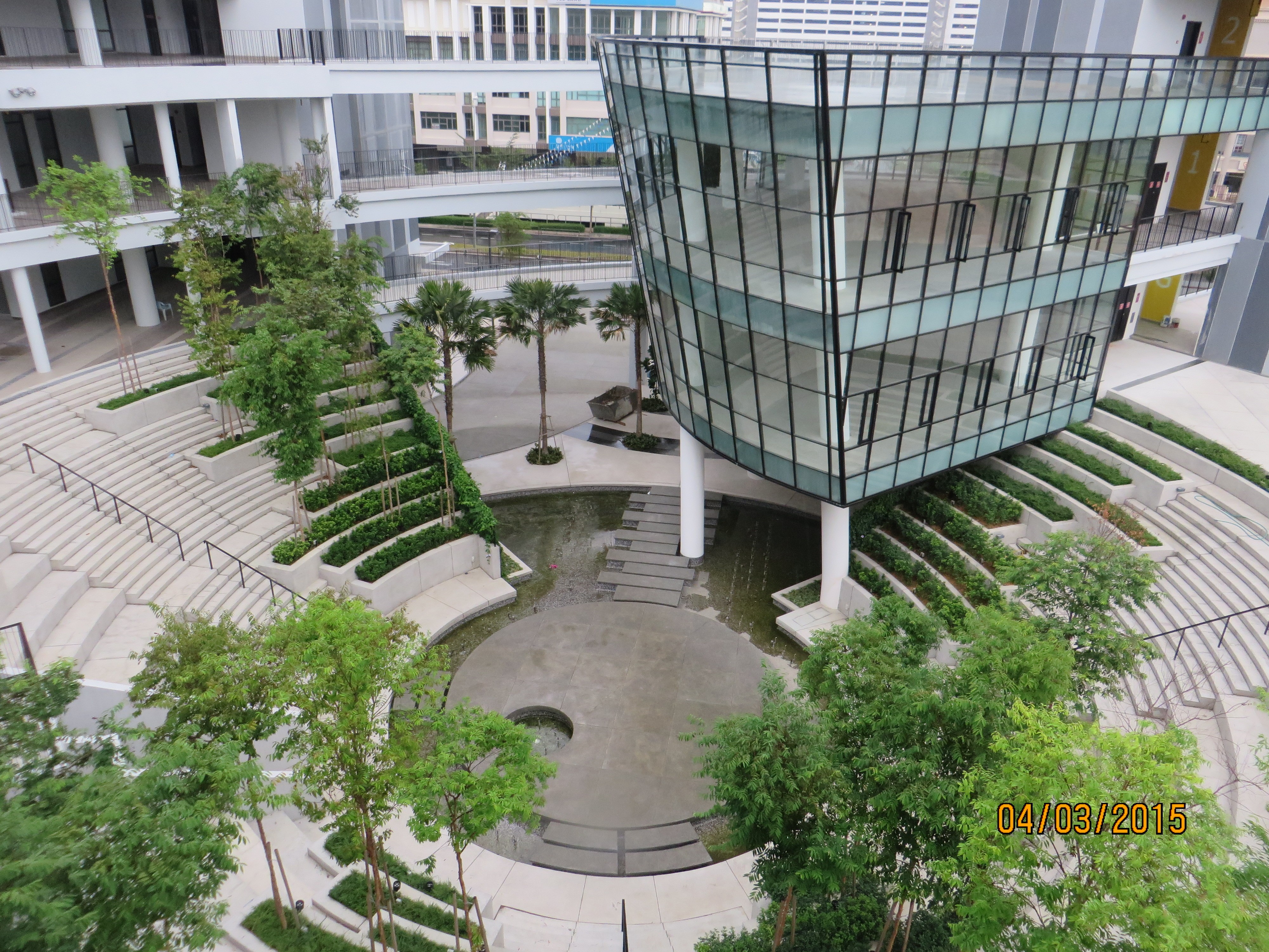Courtyard view of Centrus project by Asima Architects