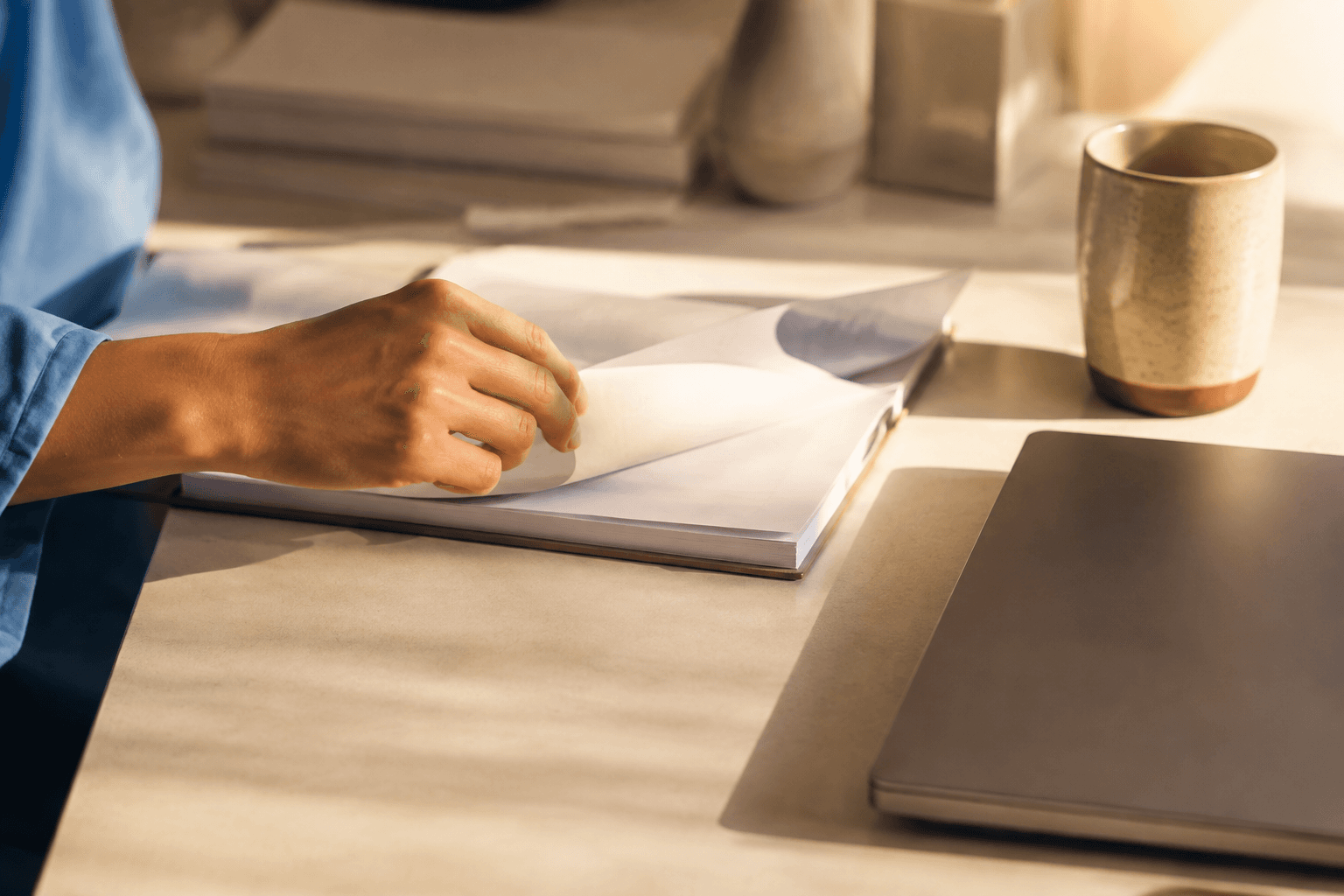 A calm clinic workspace