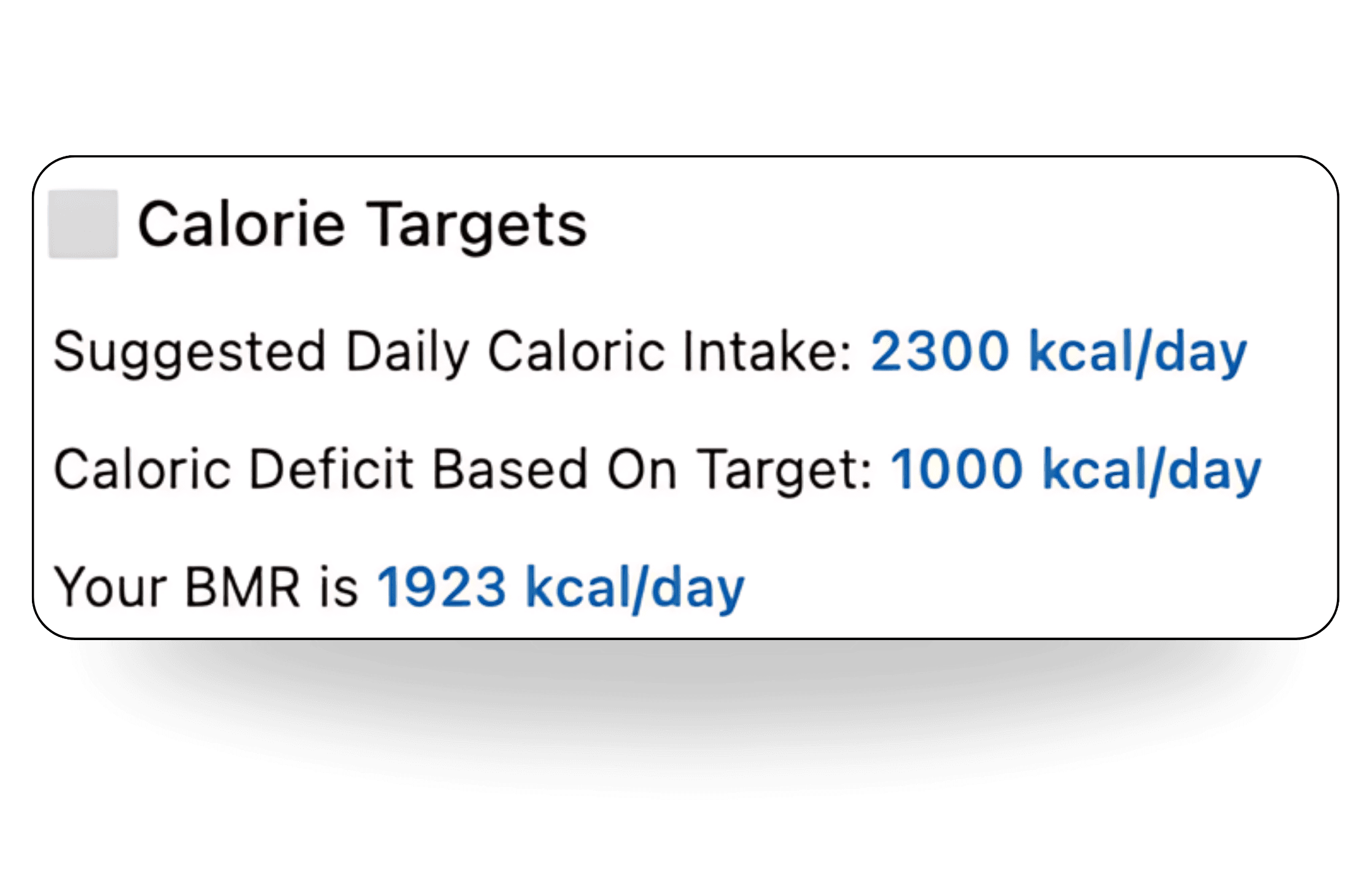 notion calorie tracker template