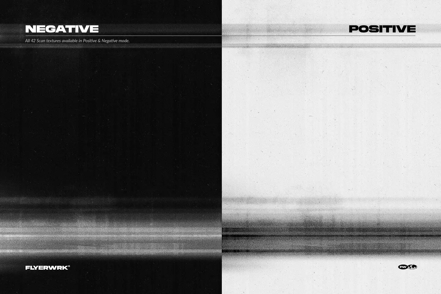 Photocopy scan textures showing positive and negative scan effect variations