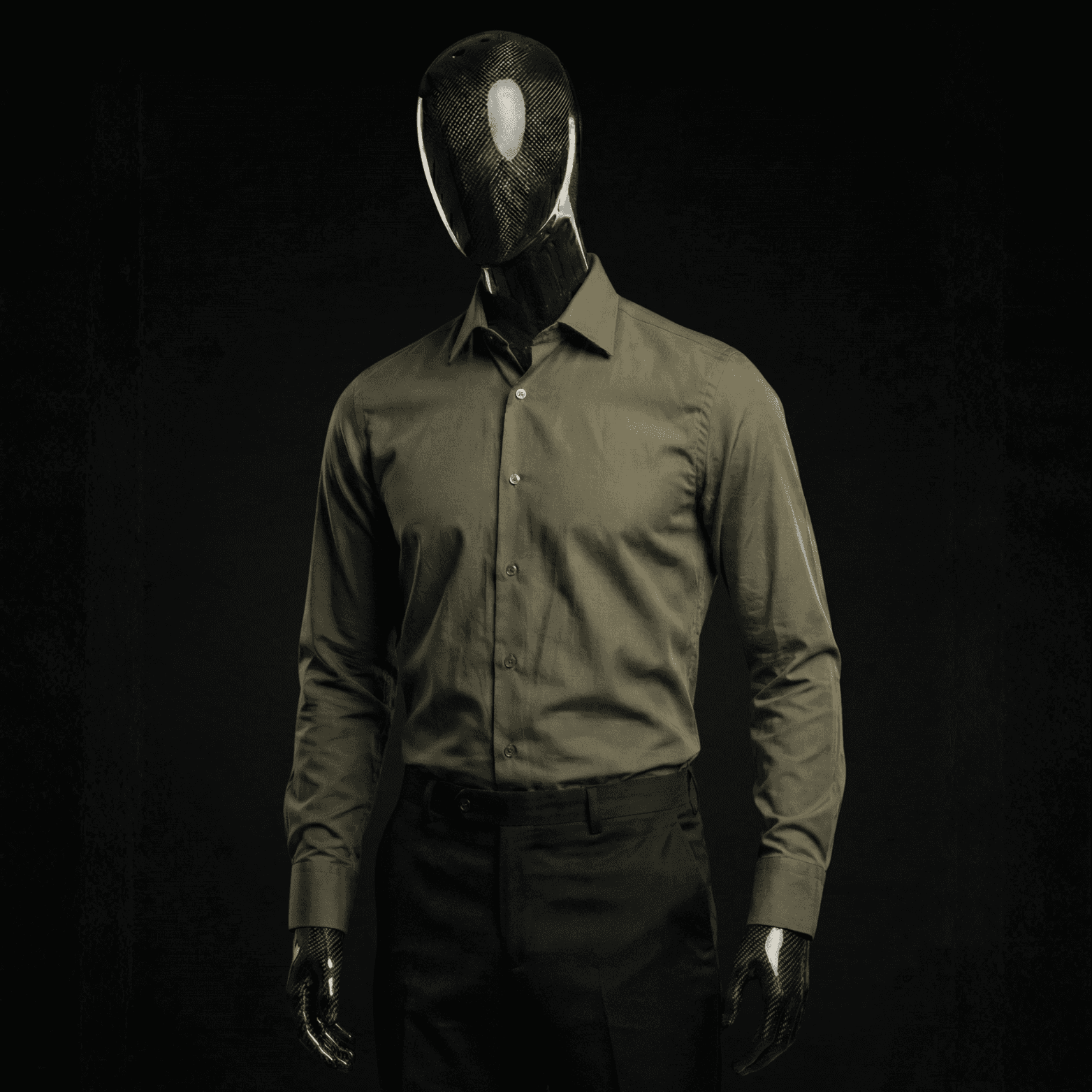 Olive green casual shirt