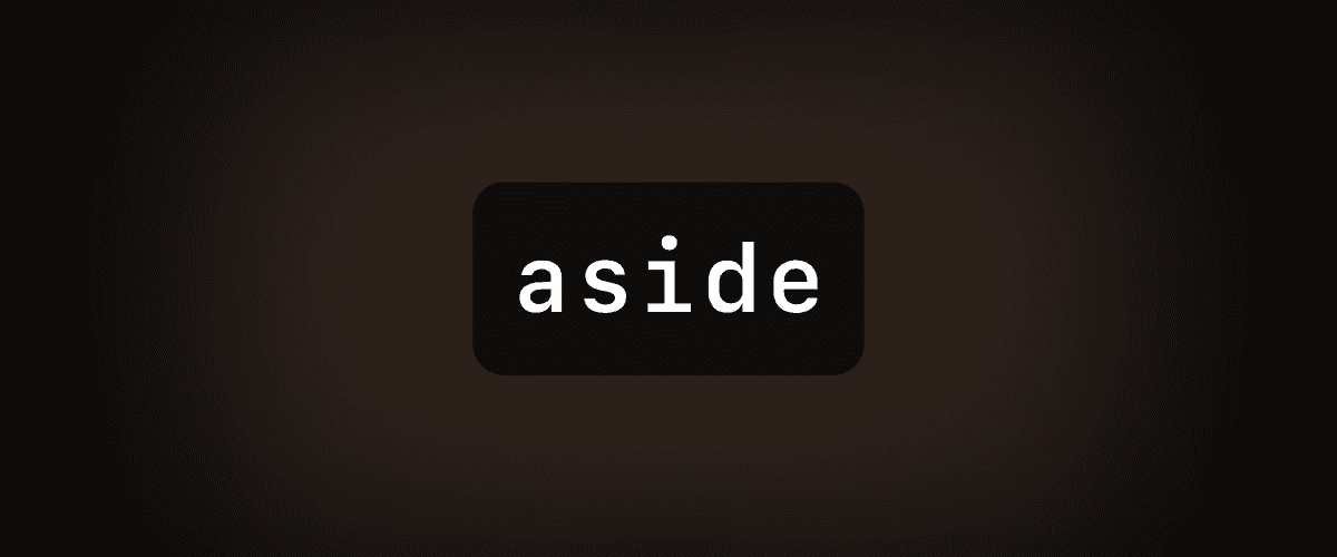 the aside tag