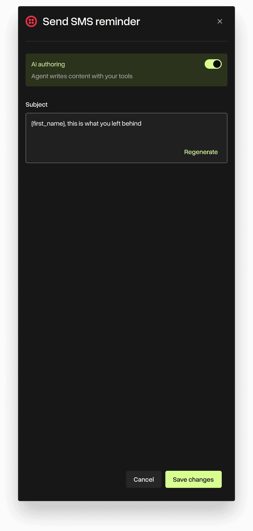 SMS marketing automation platform's GenAI feature (Markopolo AI and Twillio integration)