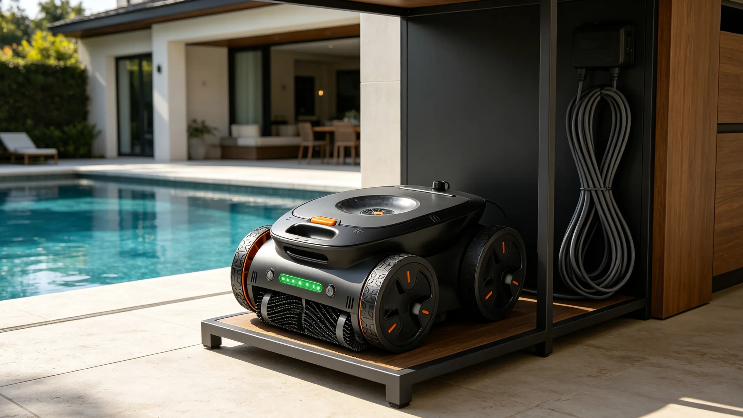 Properly storing a robotic pool cleaner after use