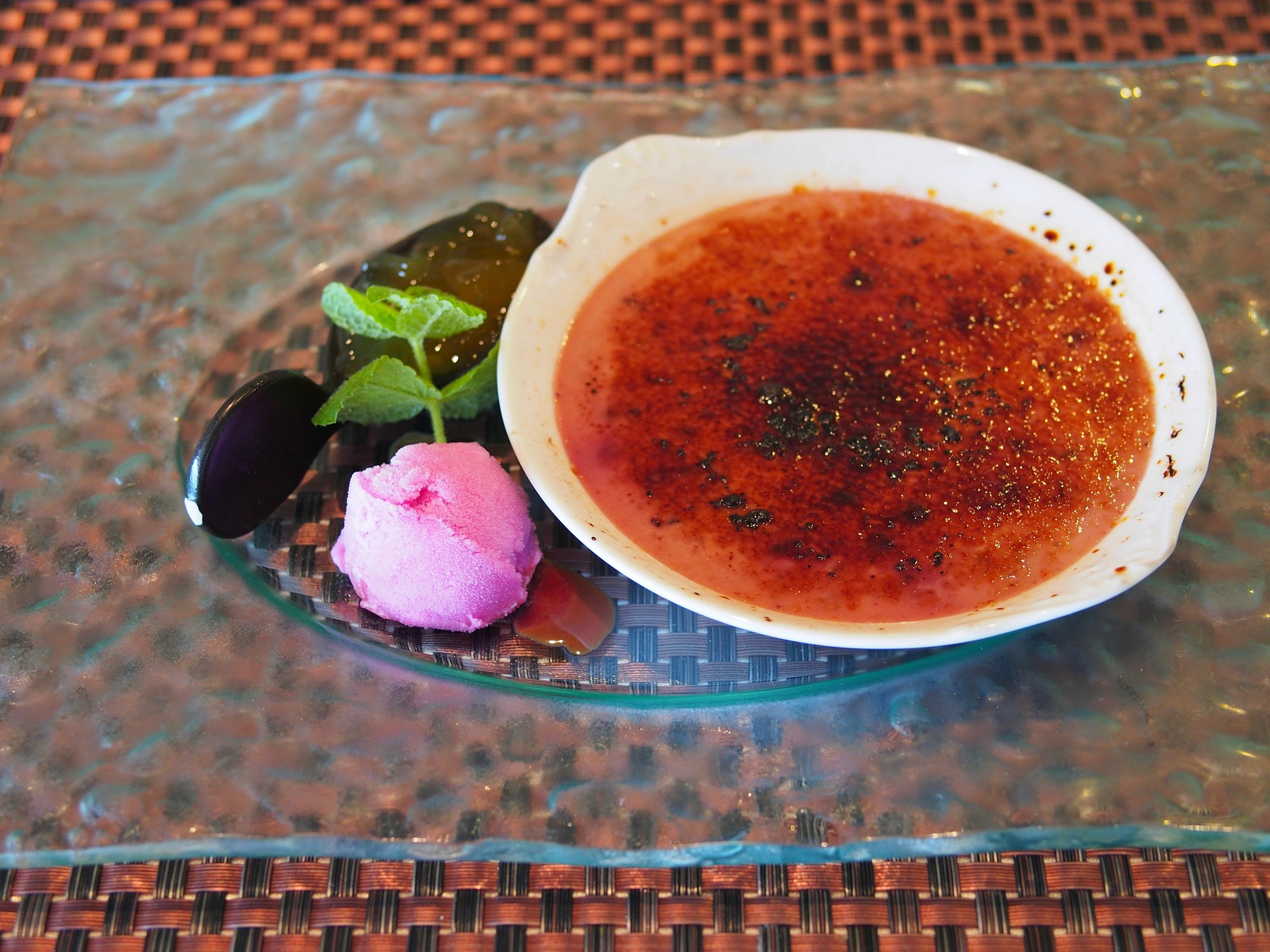 pancakes with berries on white ceramic plate