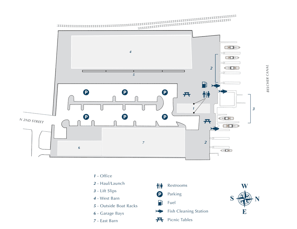 Taylor Creek marina map