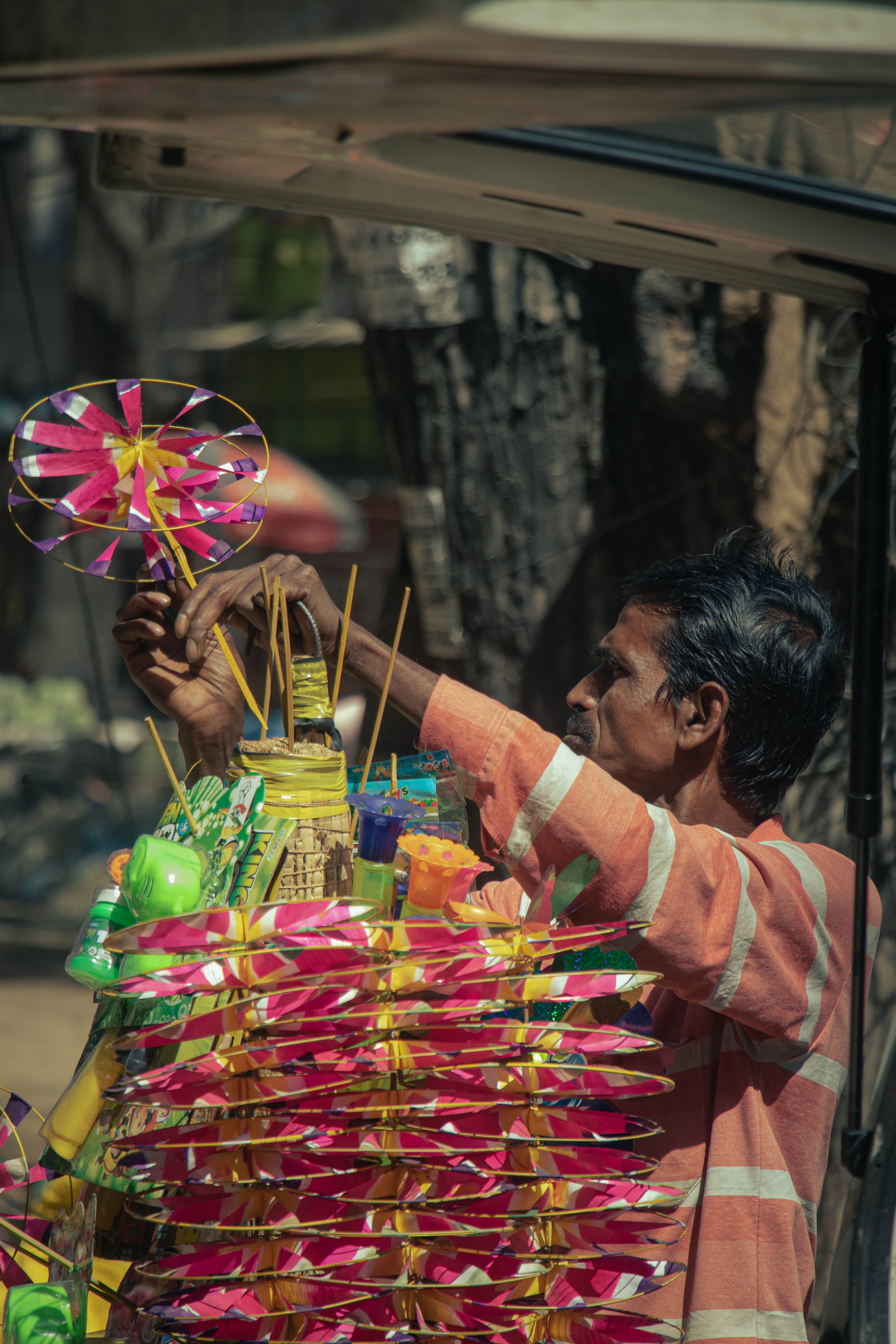 Street Vendor . Gandhi Bazaar