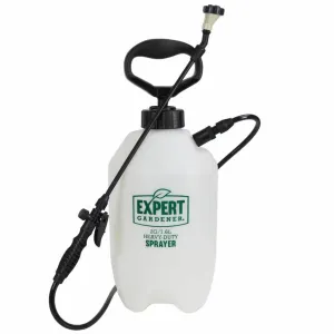 handheld sprayer with a long nozzle, hose, and adjustable strap