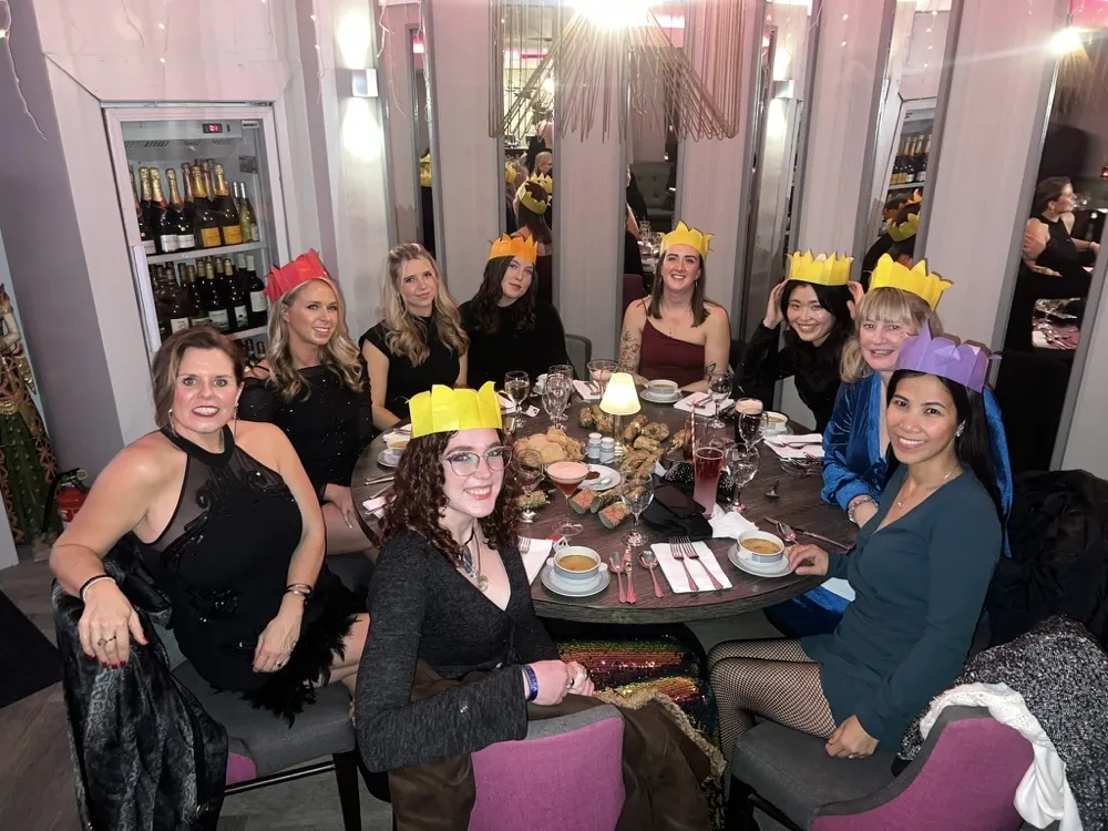 exterior shot of cafe showing tables outside