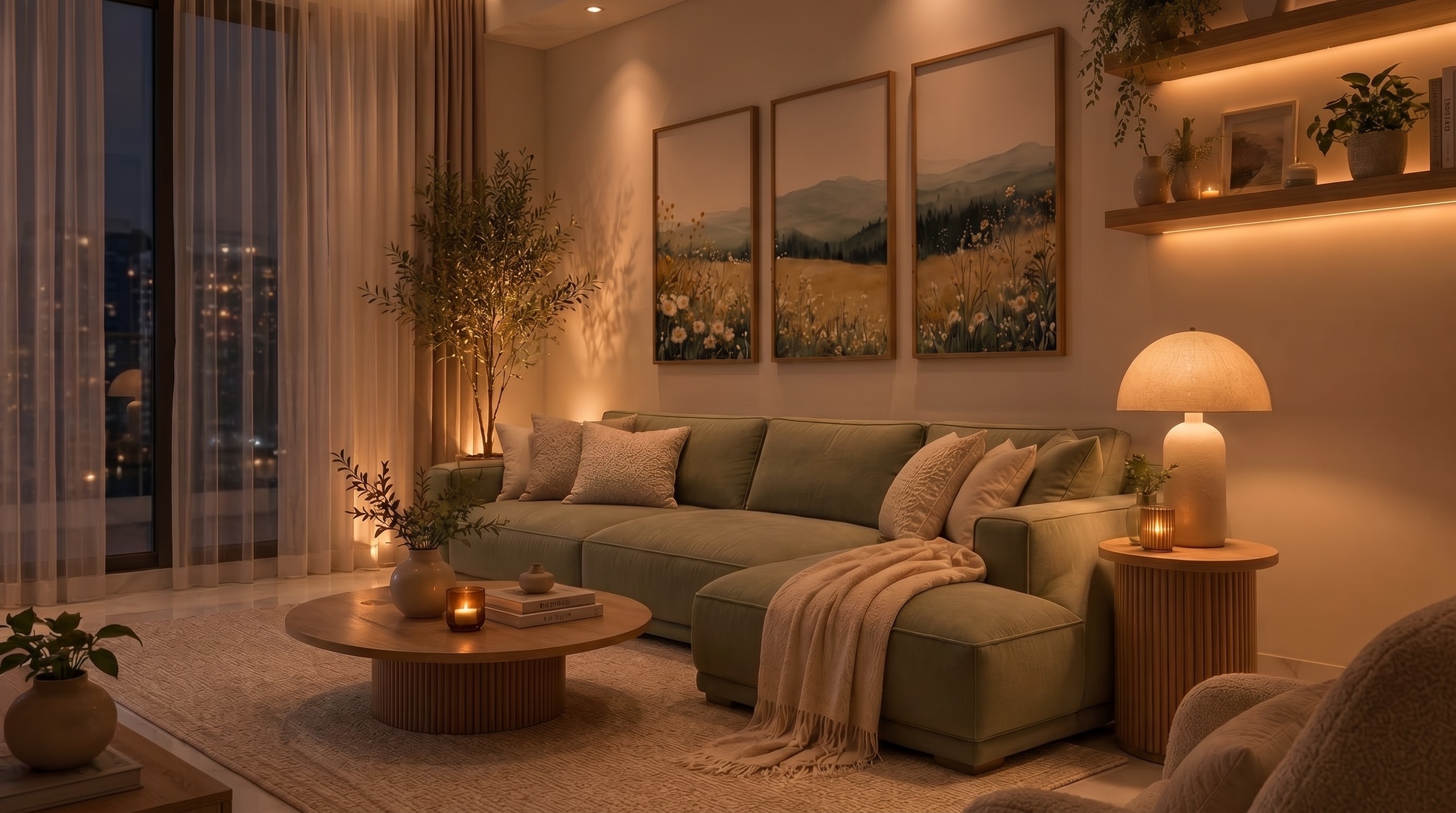 Image of a interior design living room