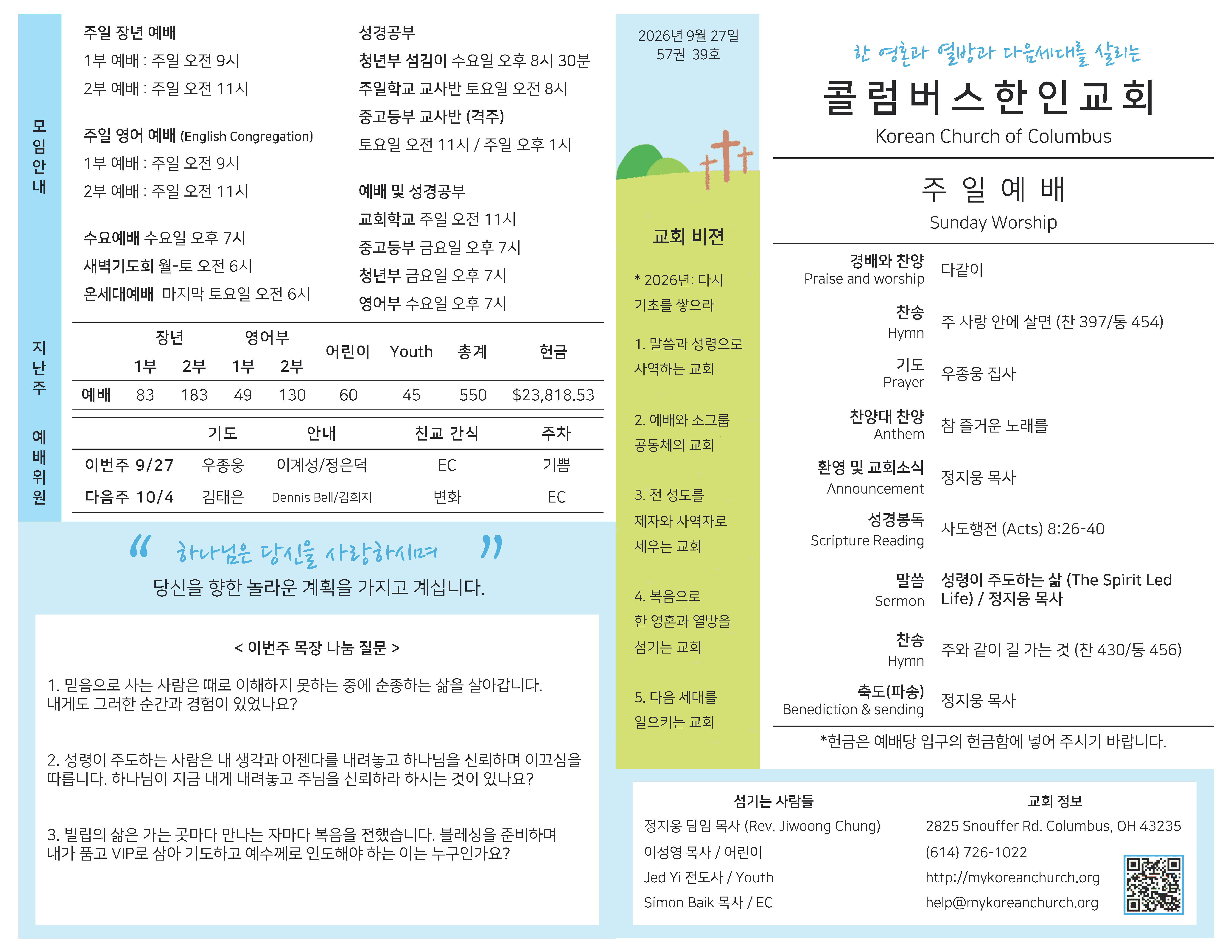 Bulletin preview front