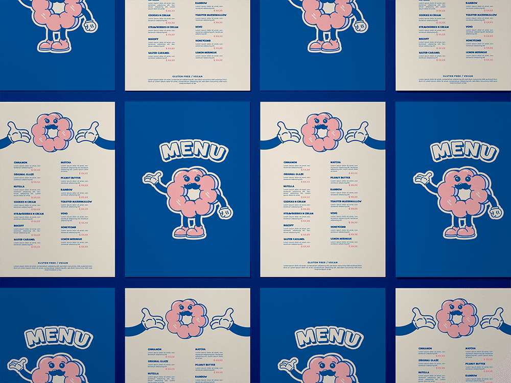 mochi donuts, mochi, donuts, australia, character design, mascot design, illustration, bold, logo