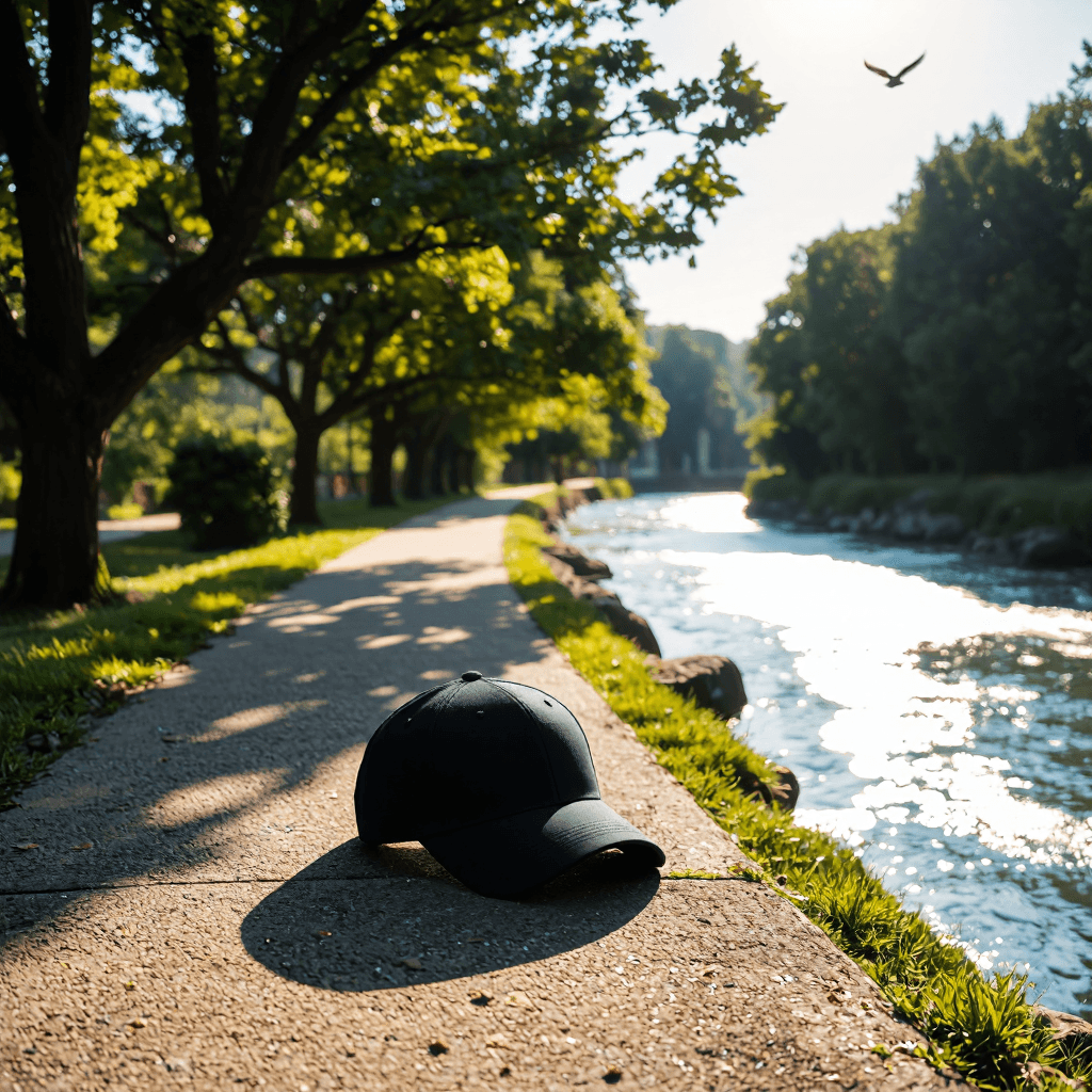 product photography of baseball cap