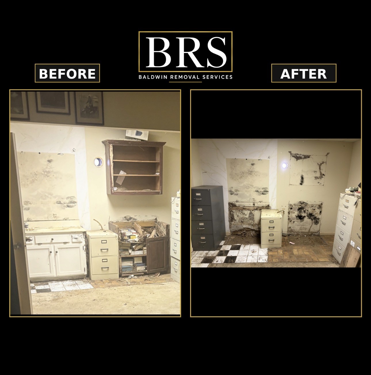 Property cleanout before service