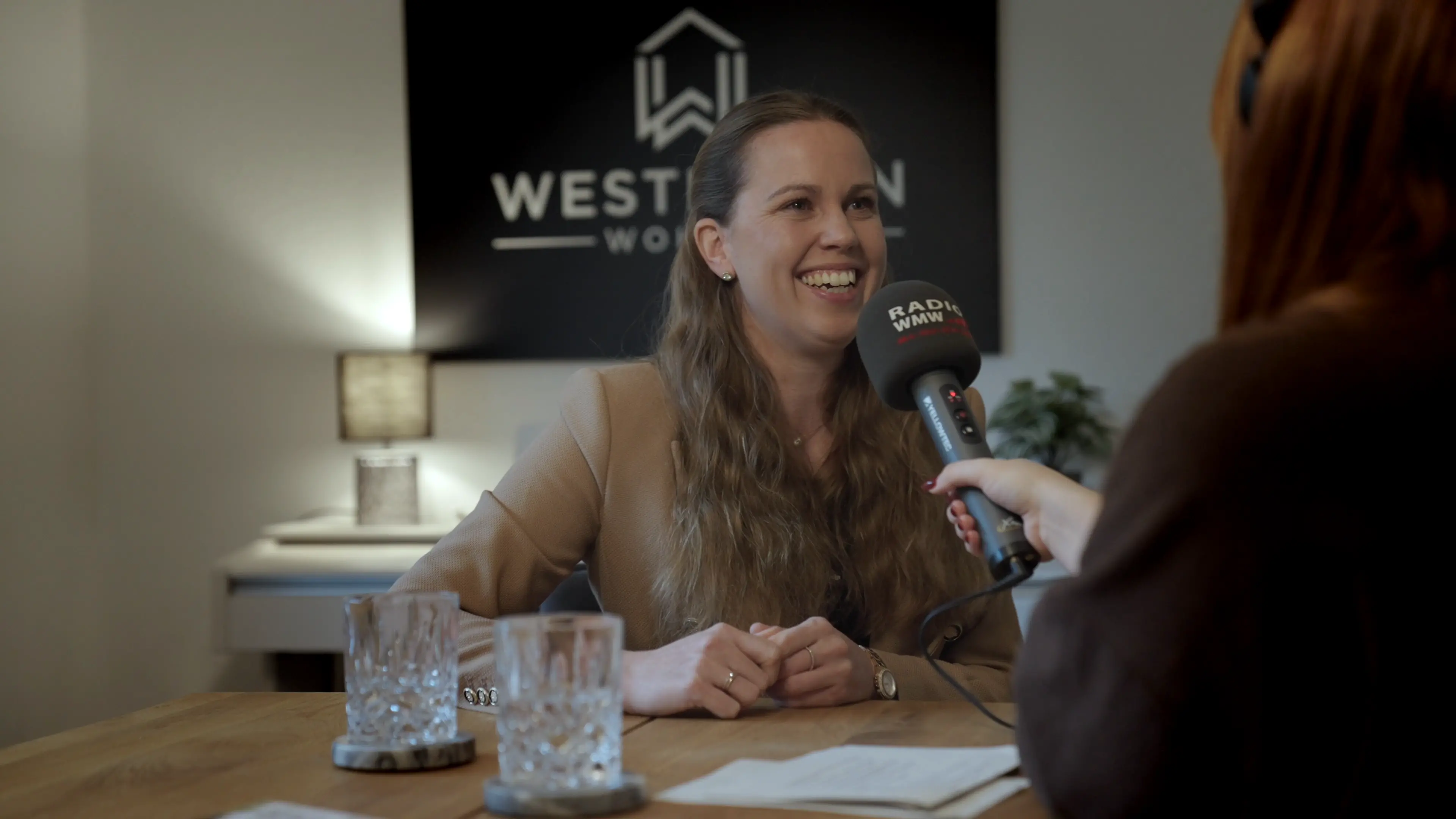 Impression aus dem Interview mit Radio WMW