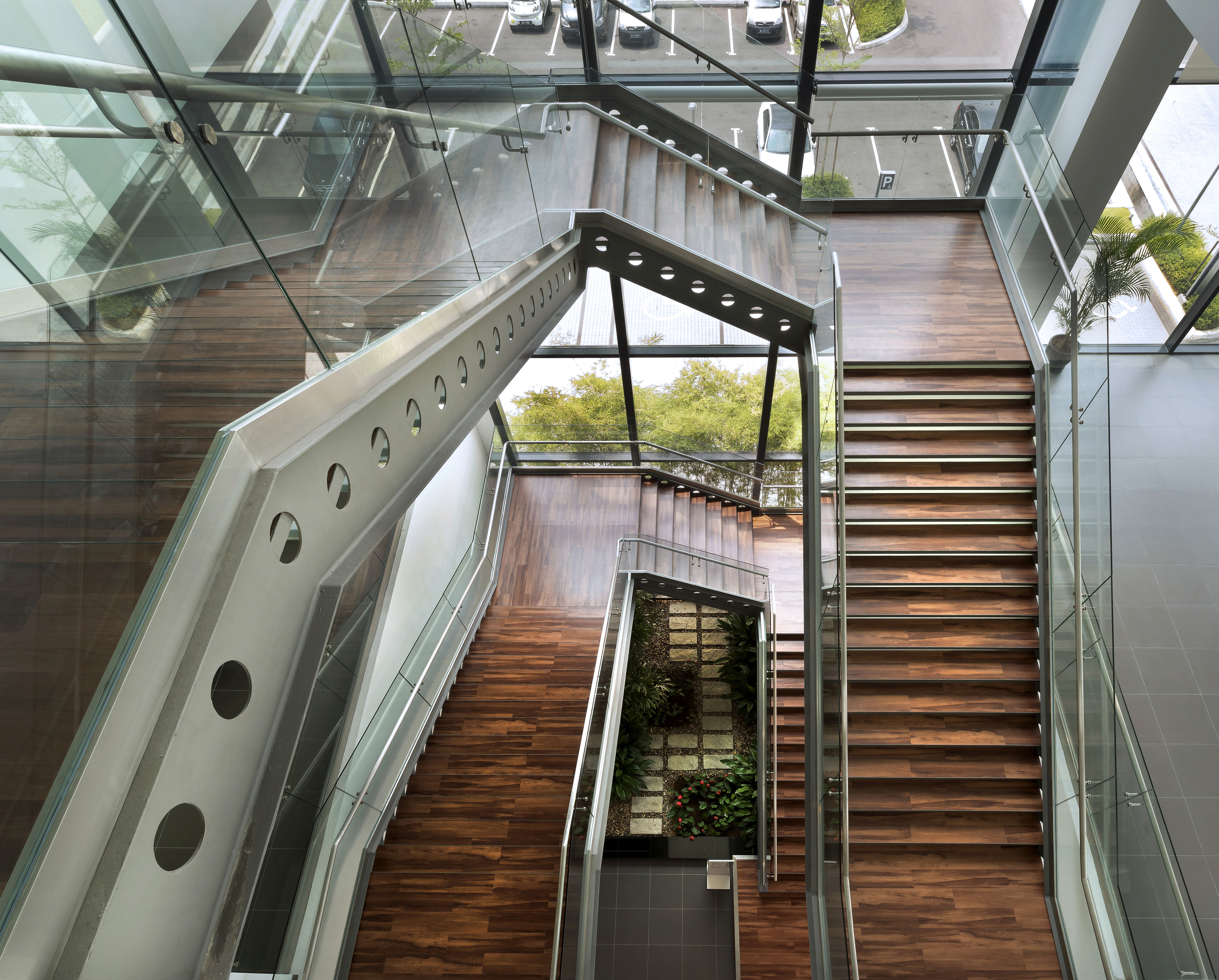 Interior view of Mercedes-Benz 3S Balakong project by Asima Architects