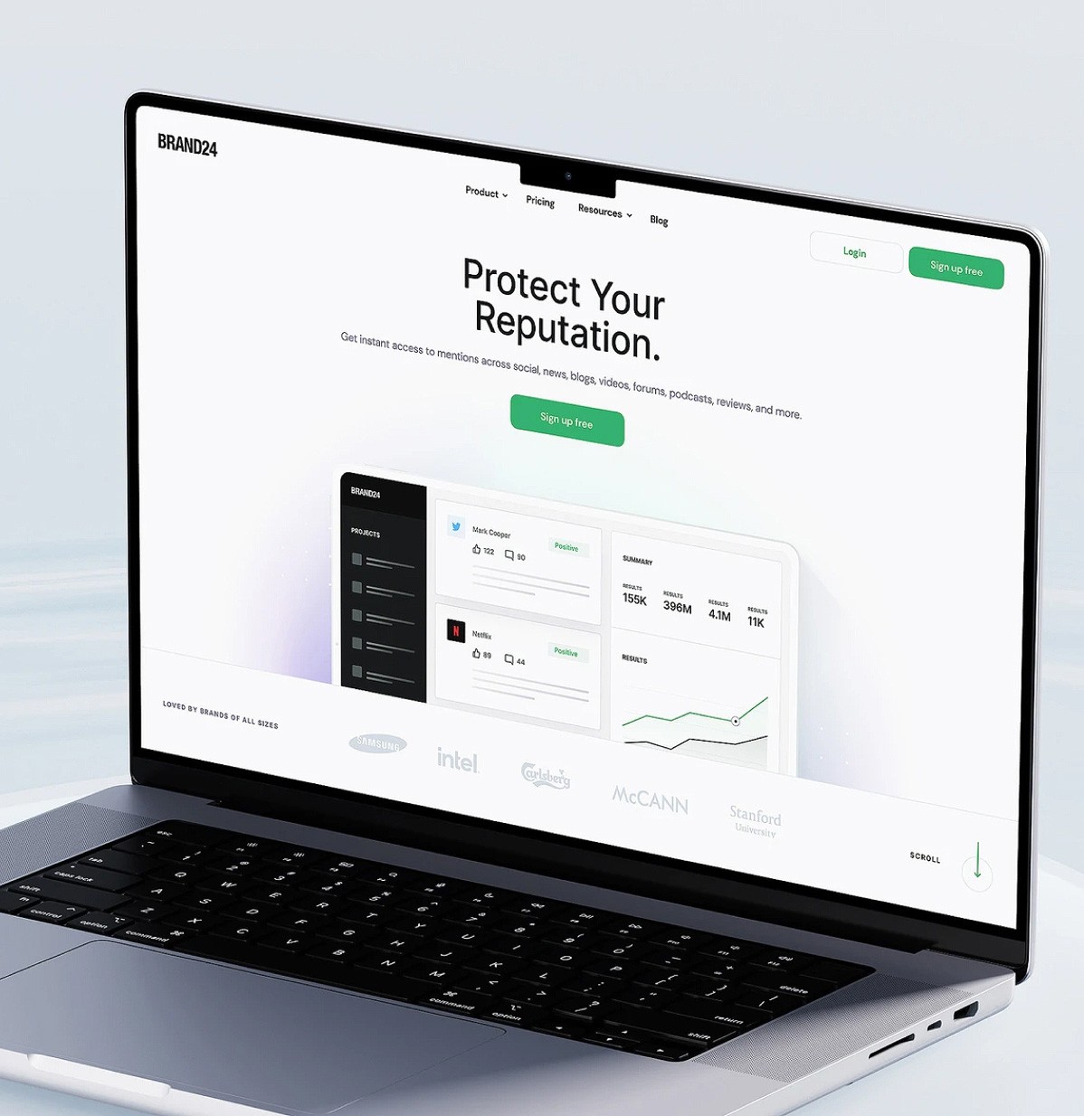 Visux Case Study Brand24 / social media  listening too