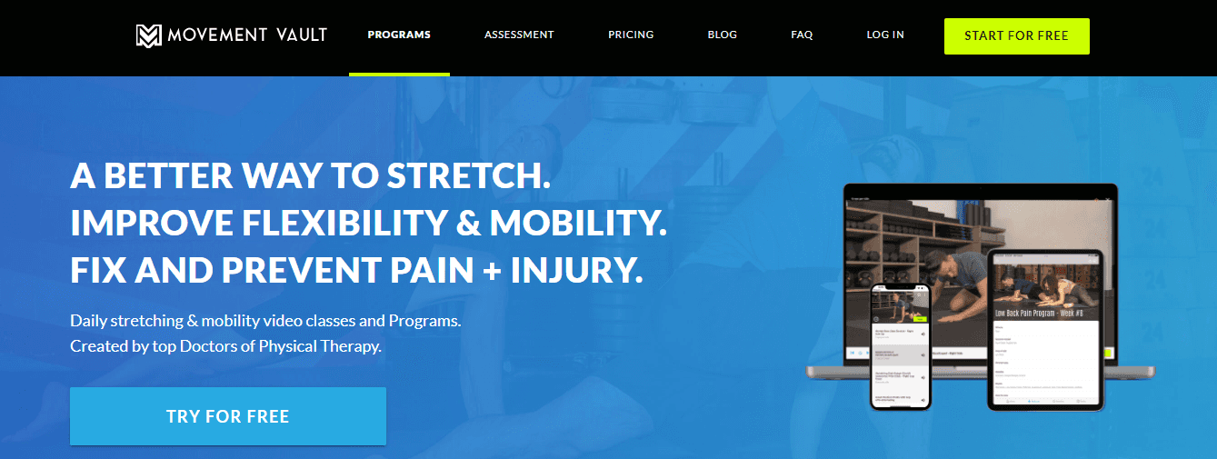 movement vault - Stretching Apps