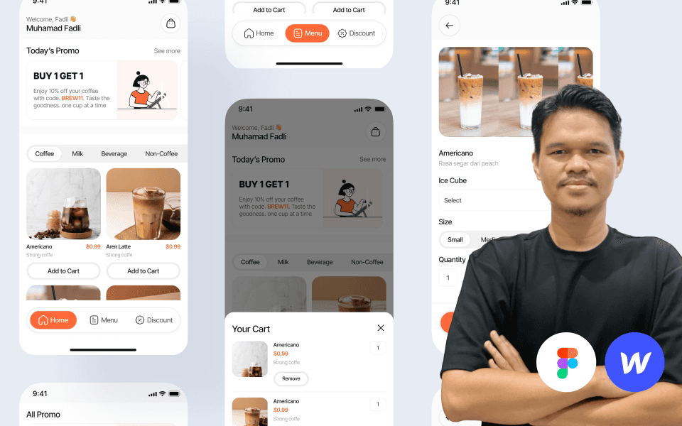 A MacBook with lines of code on its screen on a busy desk