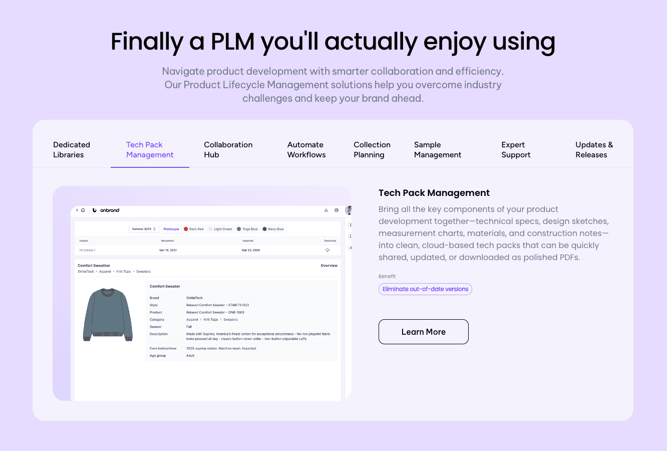 Tech Packs With Onbrand