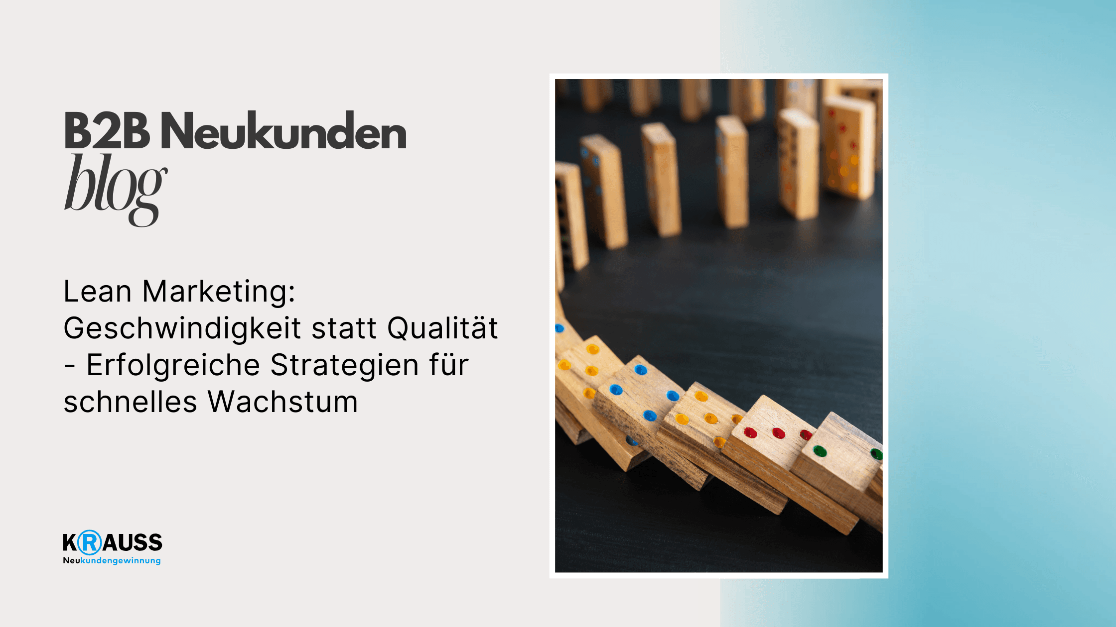 Lean Marketing: Geschwindigkeit statt Qualität - Erfolgreiche Strategien für schnelles WachstumLean Marketing: Geschwindigkeit statt Qualität - Erfolgreiche Strategien für schnelles Wachstum