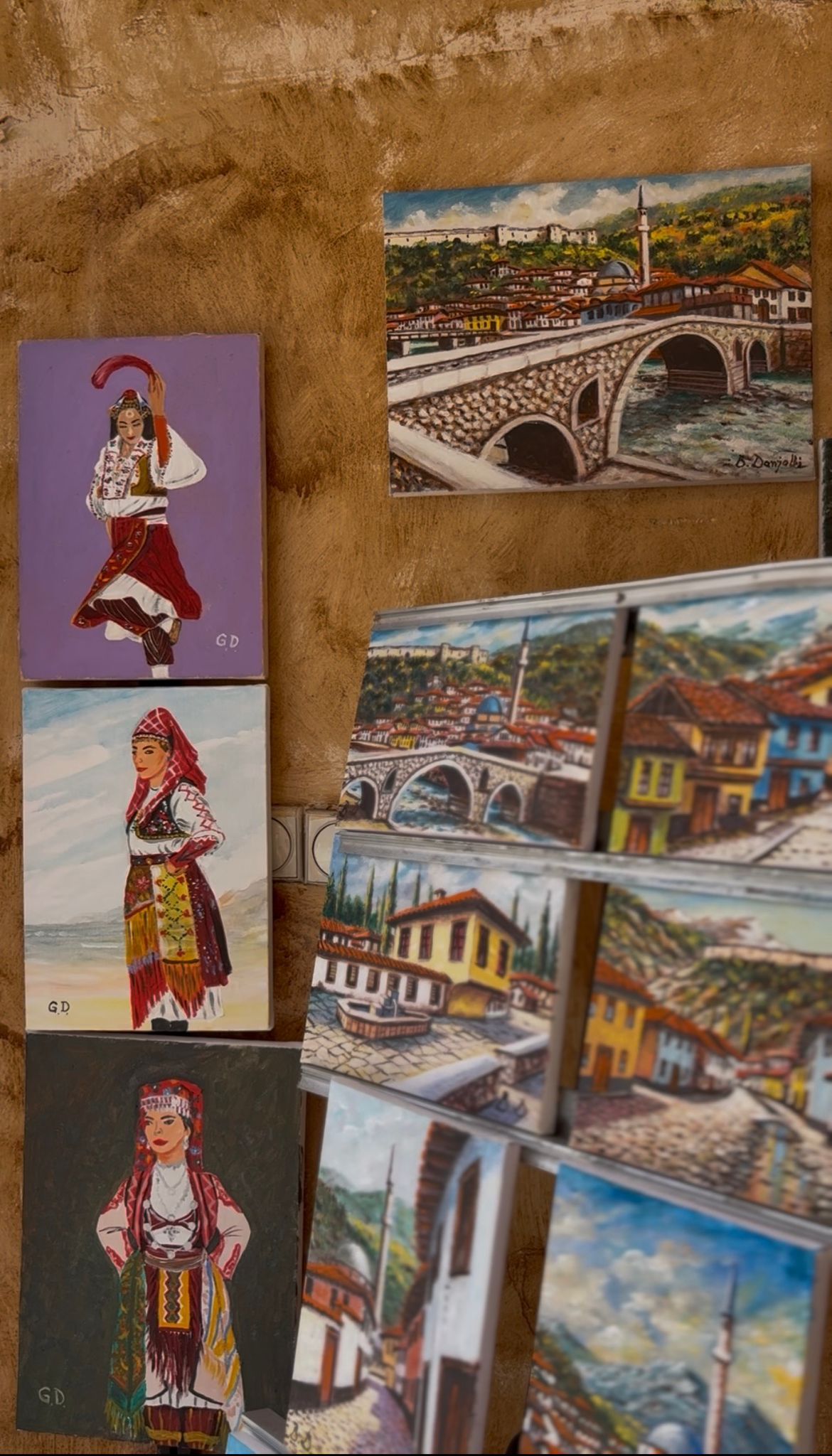 A calculator ontop a table