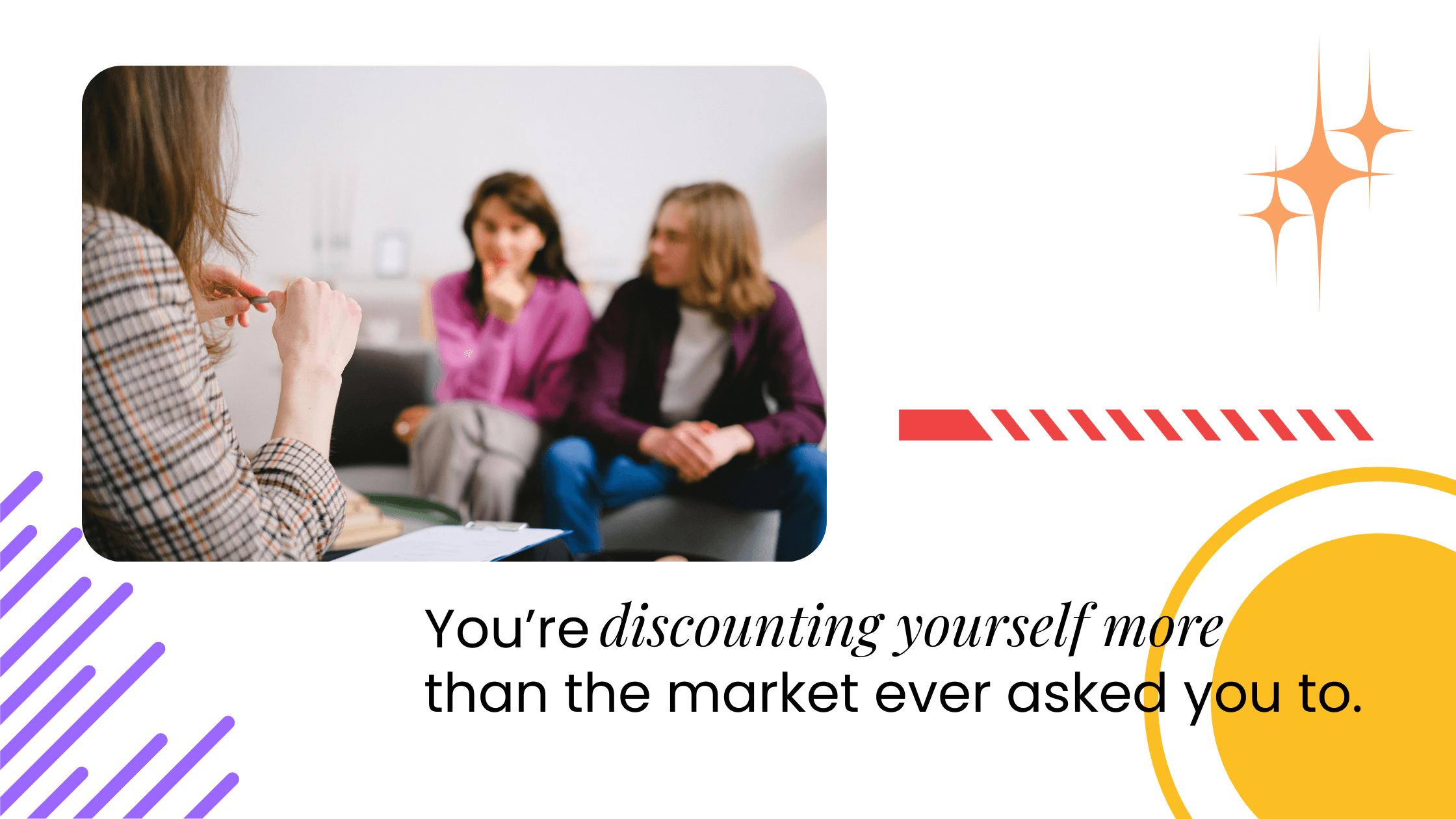 Coach speaking with fellow coaches, highlighting how many coaches underprice themselves more than the market ever requires.