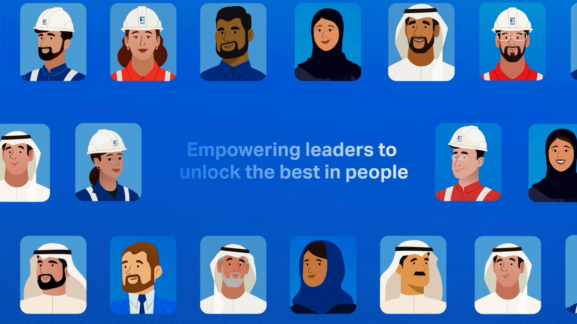 Different employees of an international organisation