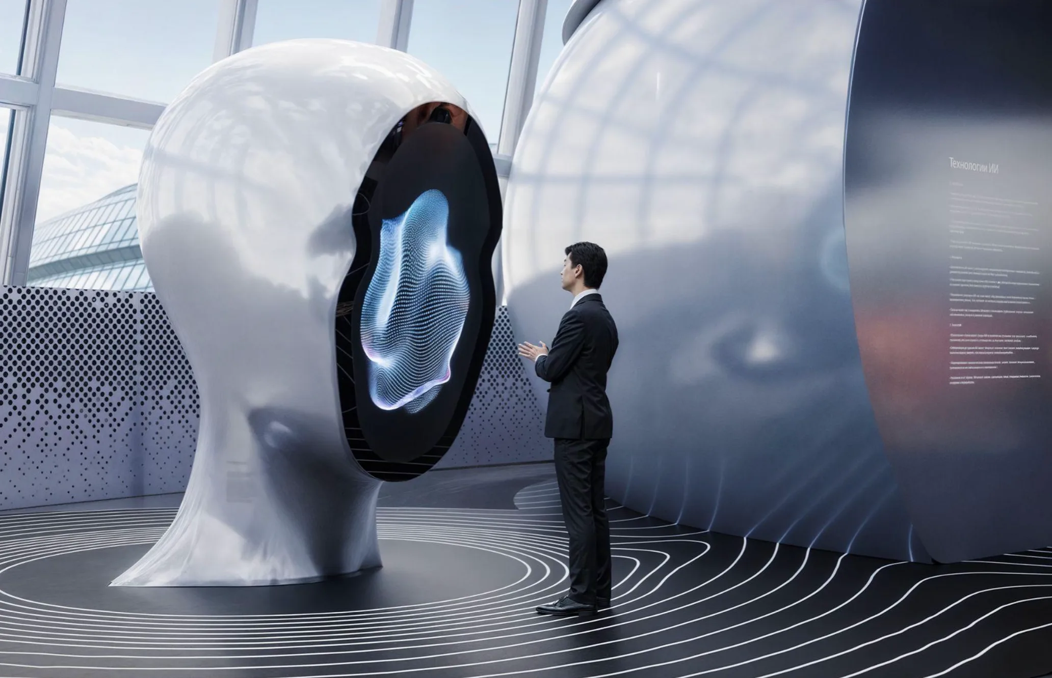 International Centre for AI and Museum of Singularity — exhibition narrative and immersive design by Boris Kislitsin