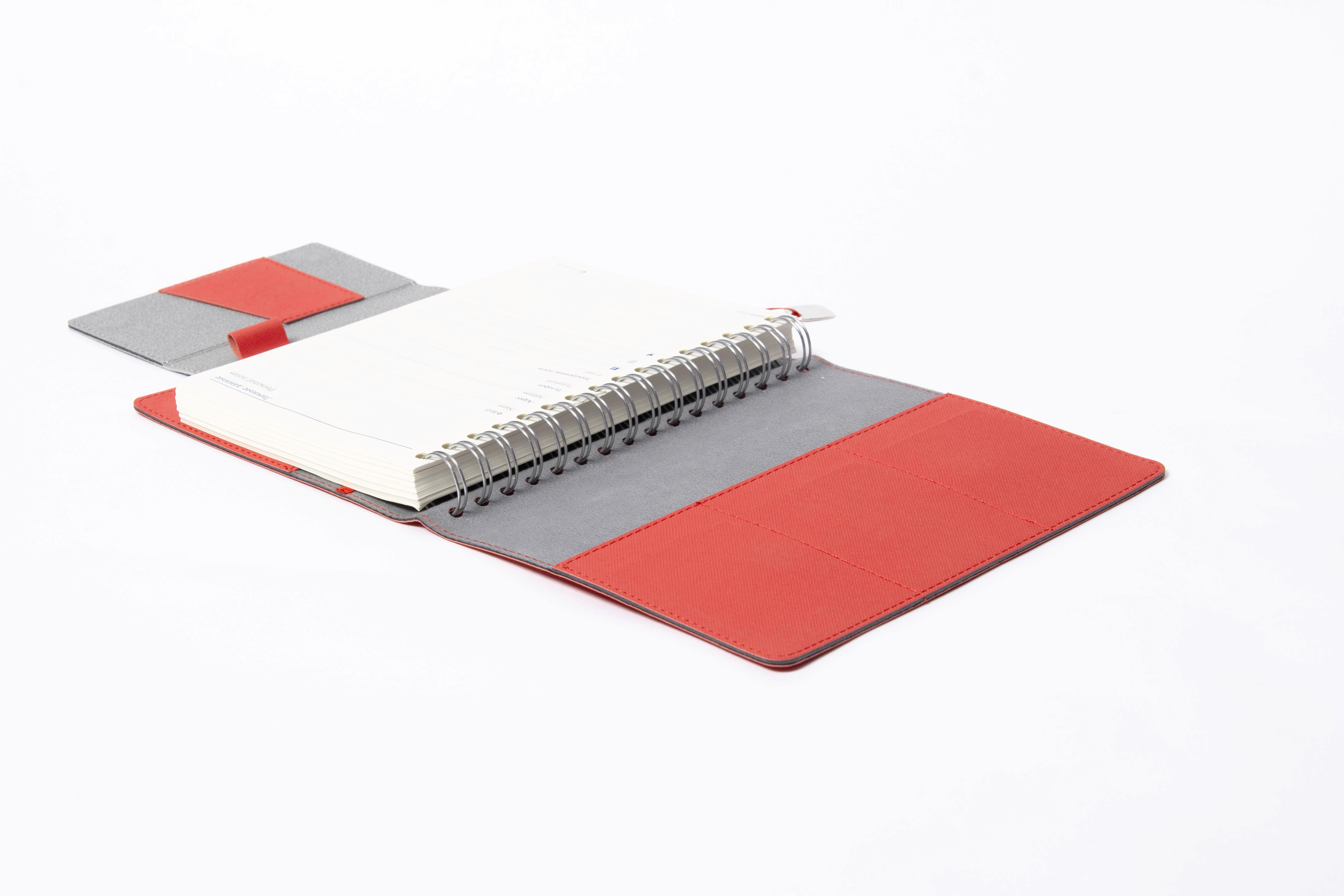 Lay-flat A5 spiral notebook with custom design