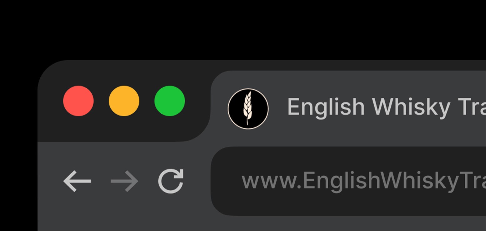 Graphic of the English Whisky Favicon Barley graphic