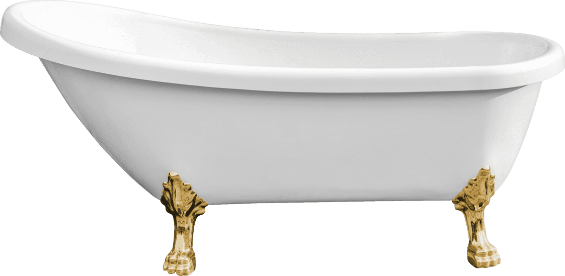 Vintage ceramic bathtub