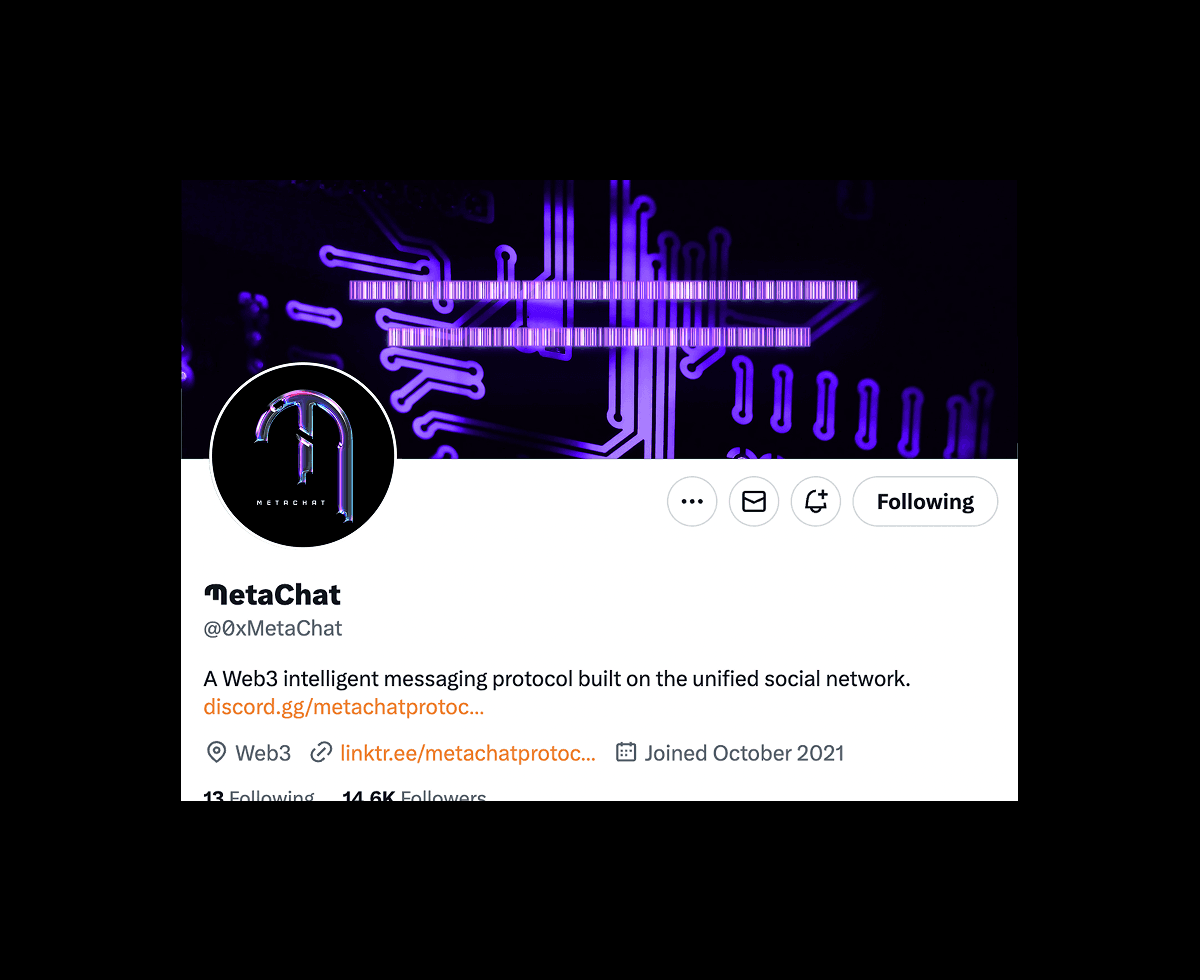 Visual identity for MetaChat by VaporAviator, featuring modern typography and vibrant UI elements designed for interactive communication experiences.