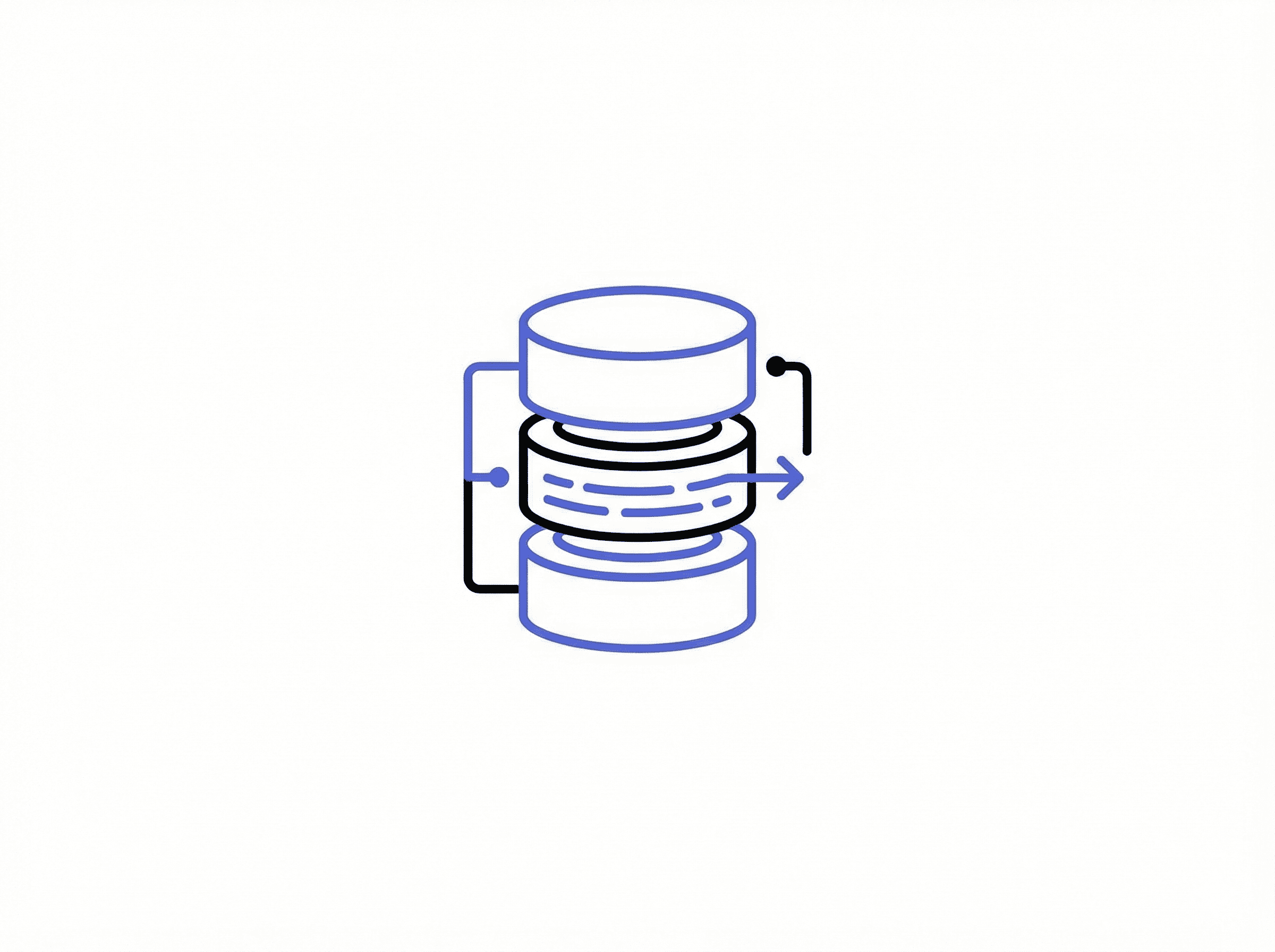 Database server icon illustrating centralized verified maintenance data storage and provenance layer in AutoArchive