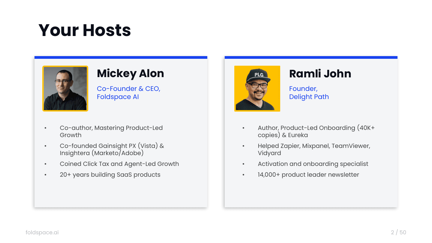slide-02.png — Webinar title slide: Build an Agentic Roadmap That Accelerates Product Adoption