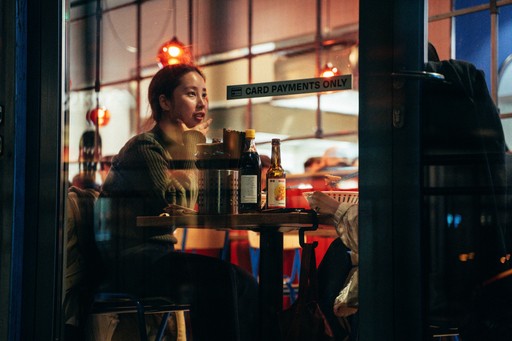 People eating Wen Cheng Noodle Bowl Biang Biang Style