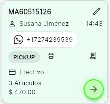 Dashboard Yippeeka delivery