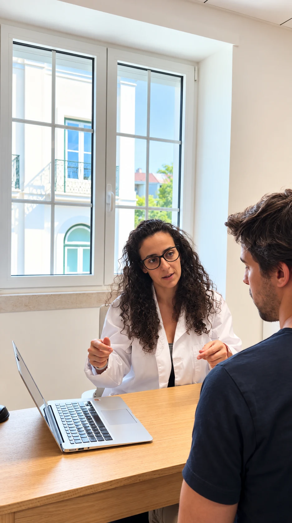 A member speaking with their care team at the TejoMed clinic