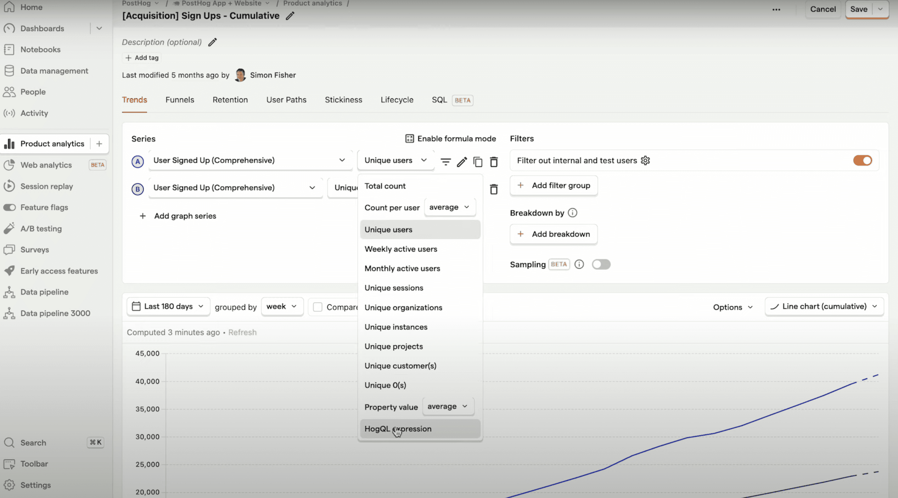 Product Analytics Core posthog