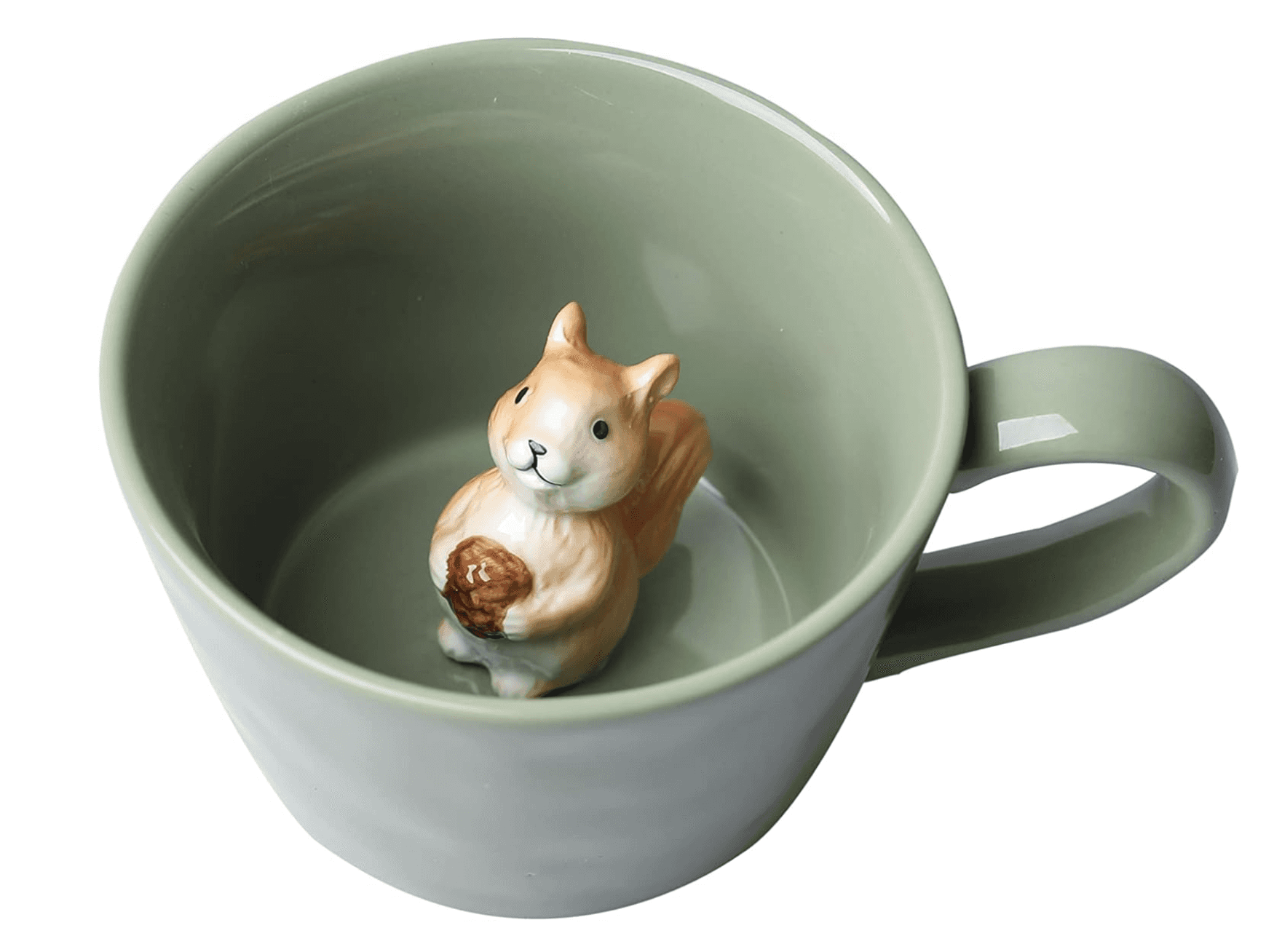 Super-cute Hidden Squirrel Ceramic Coffee Cup