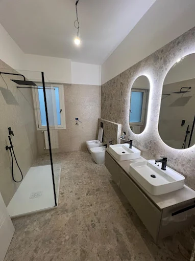 bagno con doccia walkin