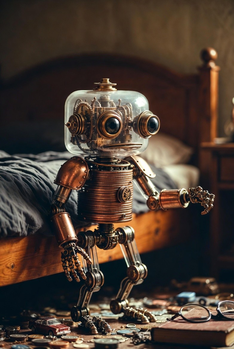 Clank cinema-quality animated character render by Aethara