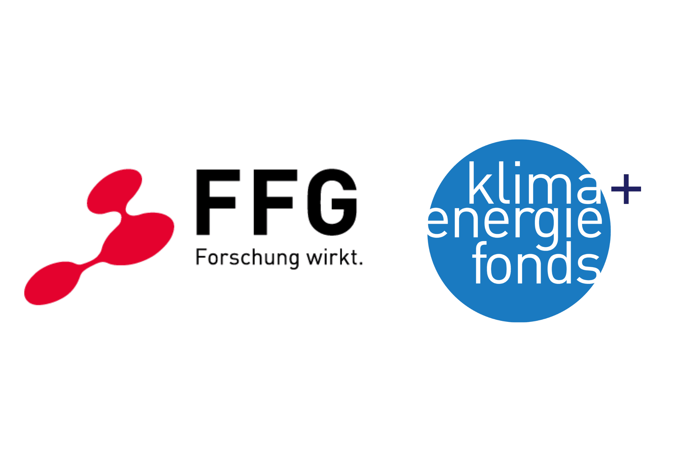The logo of the Österreichische Forschungsförderungsgesellschaft (FFG) and the klima + energie fonds..