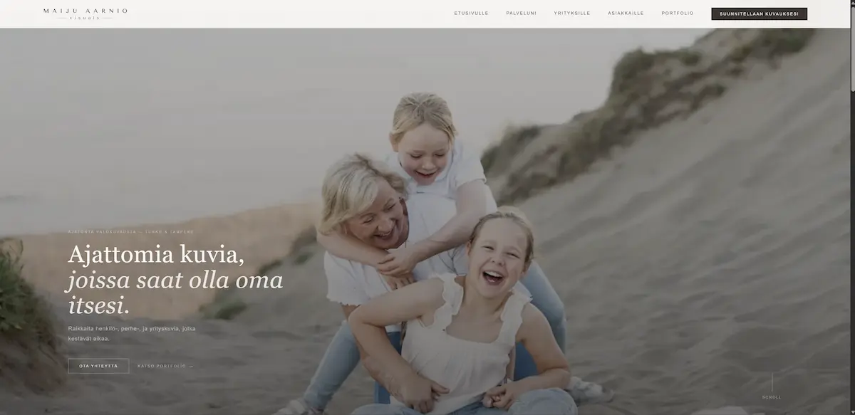 www.maijuaarniovisuals.fi etusivu