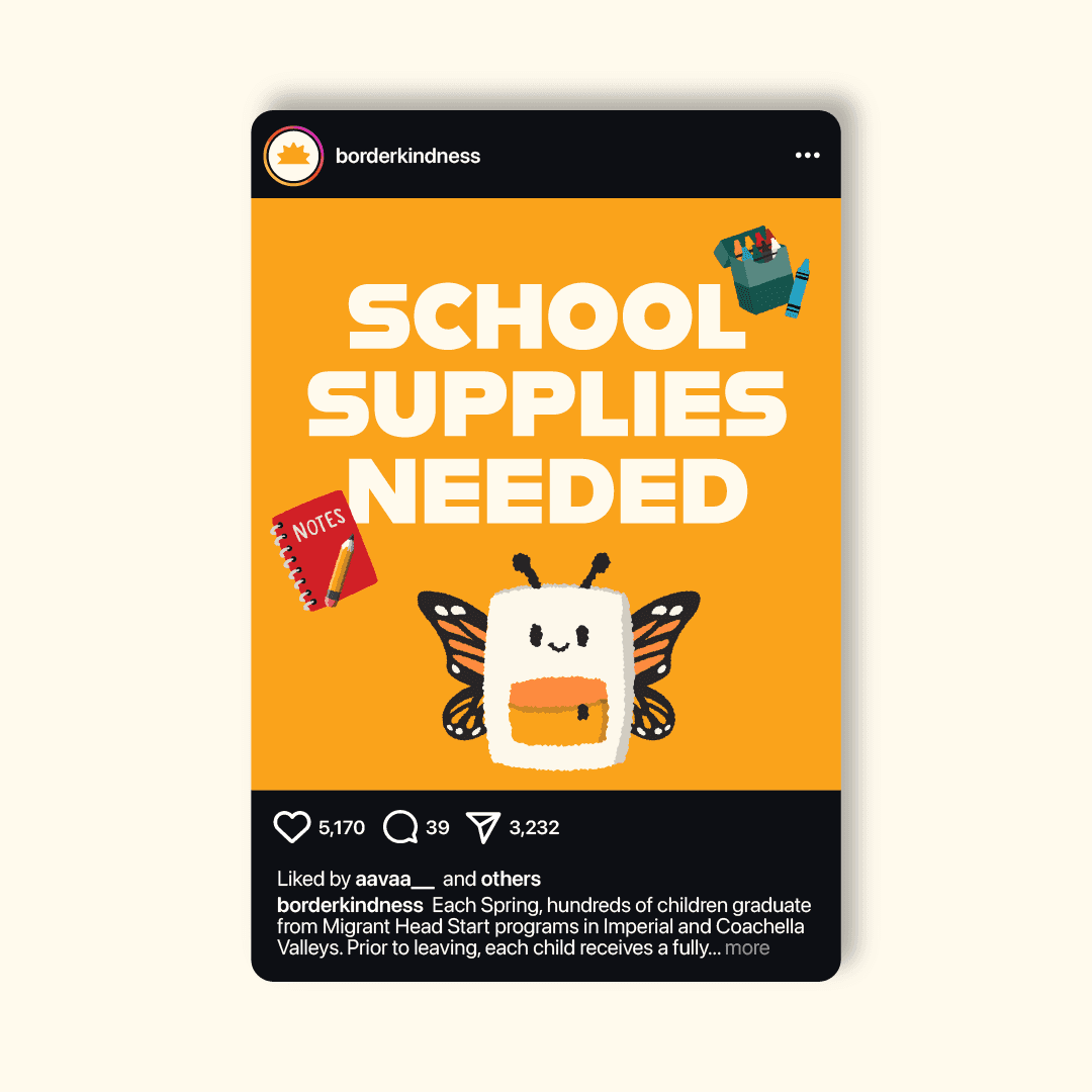 Instagram Post: Backpack Drive