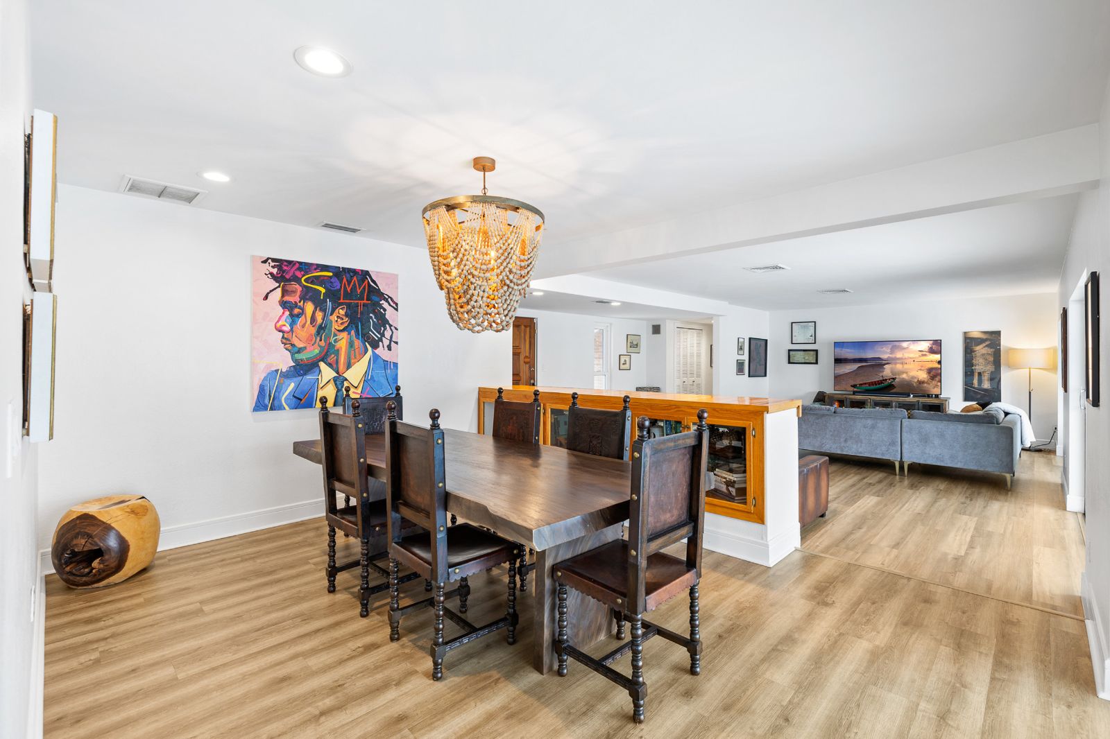 Dining room after