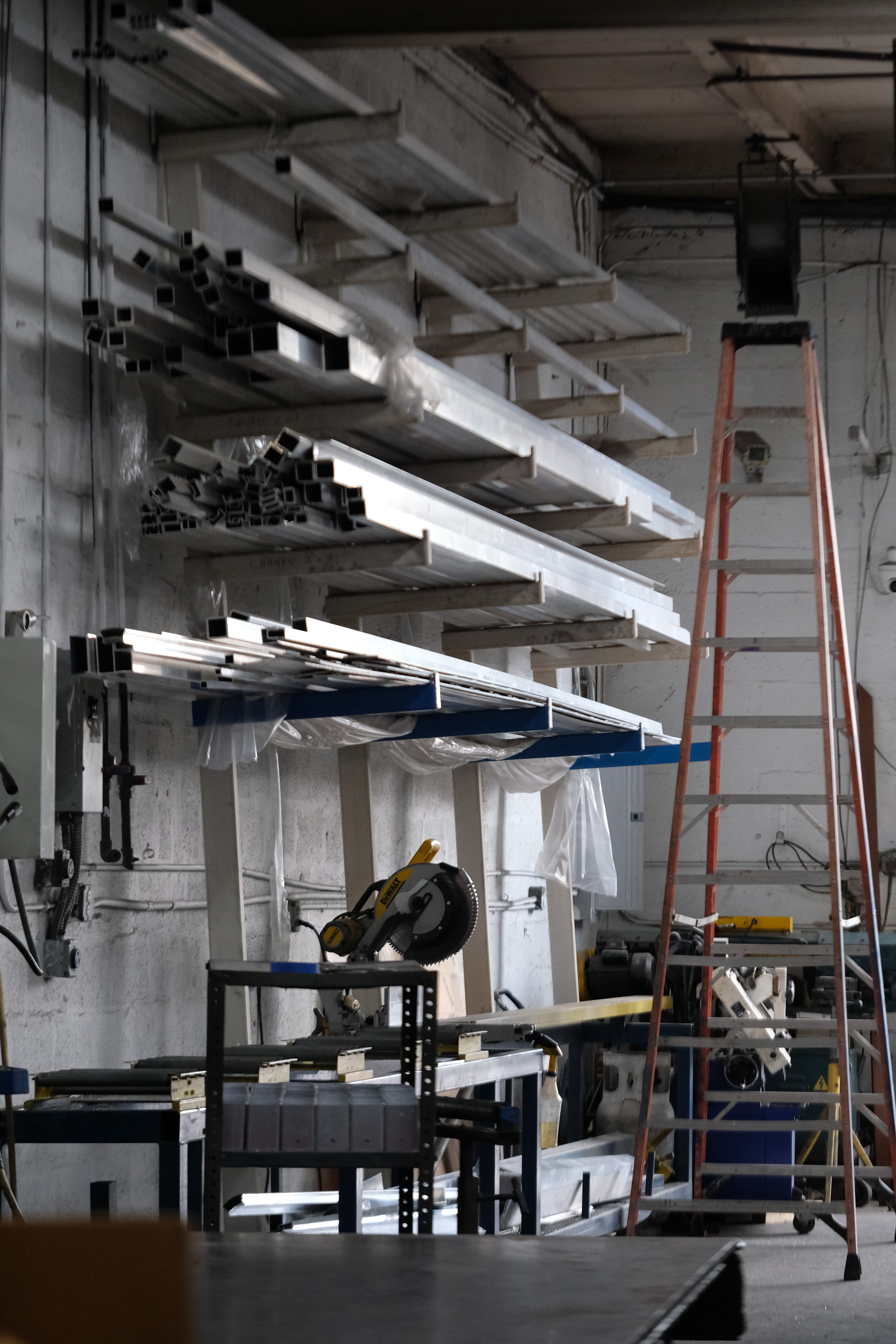 A man with some model buildings