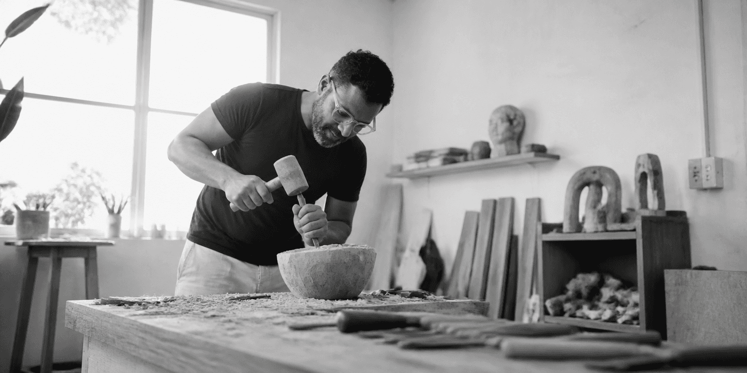 Dnyanesh Gore working in a workshop — Leadership Is Often the Work Nobody Sees