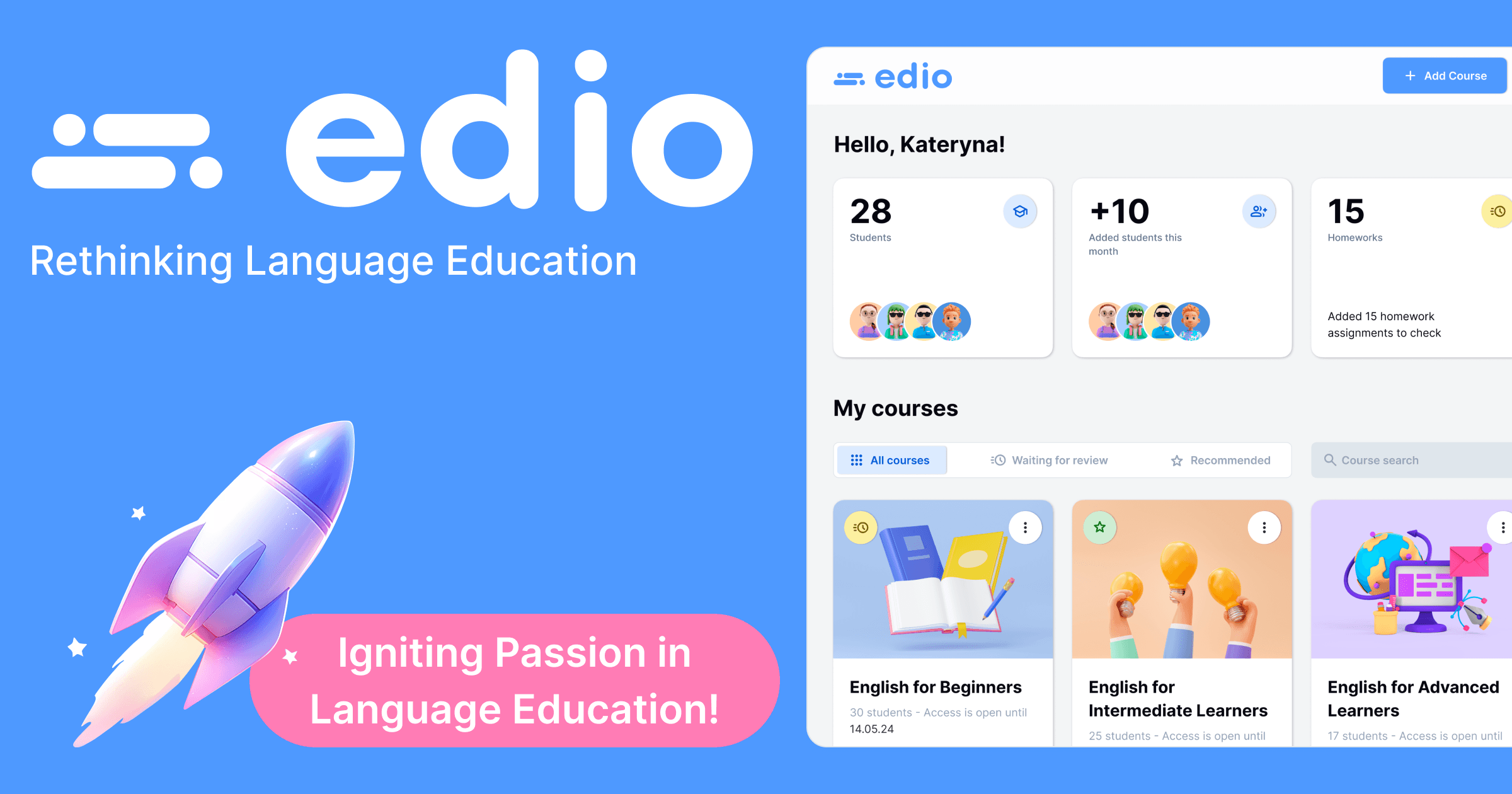 an interactive platform for creating language learning