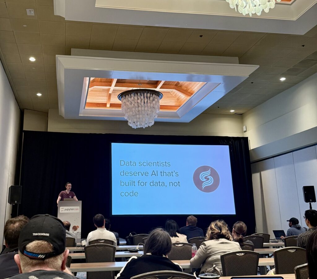 Jamie presenting a deep dive into Sphinx at the main hall